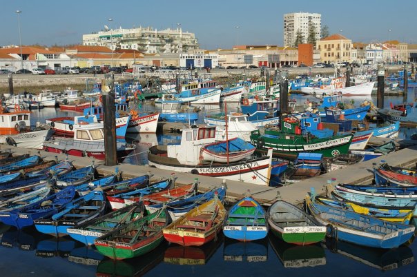 Fishing harbour in Setúbal (Setubal), Portugal